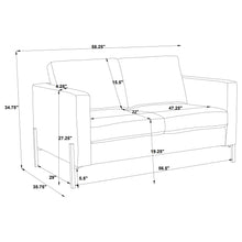 Load image into Gallery viewer, Dulcie - Loose Back Loveseat - Oatmeal
