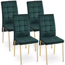 Load image into Gallery viewer, High Back Nordic Dining Chair Modern Chair With Color Legs