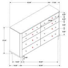 Load image into Gallery viewer, Stevie - Rectangular 8 Dresser - Sand
