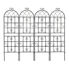 Load image into Gallery viewer, Metal Garden Rustproof Trellis For Climbing Plants Outdoor Flower Support