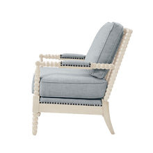 Load image into Gallery viewer, Arm Chair With Open Back Spindle Design, Padded Armrests