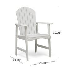 Load image into Gallery viewer, Outdoor Weather Resistant Acacia Wood Adirondack Dining Chairs (Set of 2)