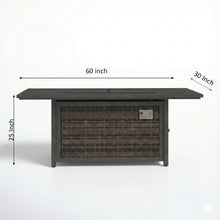 Load image into Gallery viewer, Propane Fire Pit Table - Espresso