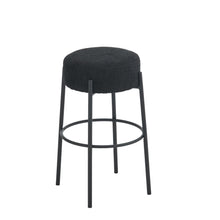 Load image into Gallery viewer, Round High Bar Stools (Set of 2), Contemporary Upholstered Dining Stools For Kitchens, Coffee Shops And Bar Stores
