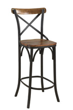 Load image into Gallery viewer, Metal Counter Height Bar Chair - Brown And Black