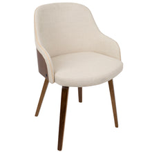 Load image into Gallery viewer, Folia Bacci - 5 Piece Mid-Century Modern Dining Set - Walnut / Cream