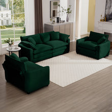 Load image into Gallery viewer, Elegant Oversized Sectional Sofa Set With Deep Seats And Flexible Layout