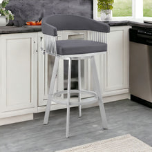 Load image into Gallery viewer, Swivel Low Back Counter Height Bar Chair - Slate Gray