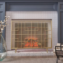 Load image into Gallery viewer, Dorothy - Modern Single Panel Iron Fire Screen