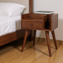 Load image into Gallery viewer, 22" One Drawer Wood Nightstand - Chestnut