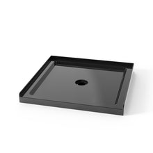 Load image into Gallery viewer, Shower Base, Anti Slip Center Drain Single Threshold - Black