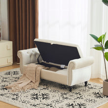 Load image into Gallery viewer, Luxurious Velvet Multifunctional Storage Ottoman Bench With Pillow