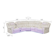 Load image into Gallery viewer, Challenger - Recliner Sectional Sofa, Built In USB, C Ports & Bluetooth