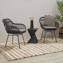Load image into Gallery viewer, Outdoor Rattan Accent Chair With Metal Legs