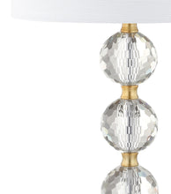 Load image into Gallery viewer, 25" Novelty Table Lamp LED With Drum Shade - Clear