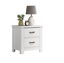 Load image into Gallery viewer, Cassini - 2 Drawer Nightstand Bedside Table - White