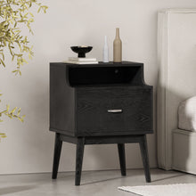 Load image into Gallery viewer, Starla - Wooden Nightstand - Black
