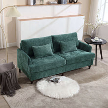 Load image into Gallery viewer, Mid Century Modern Fabric Loveseat Sofa, 2 Seat Upholstered Couch