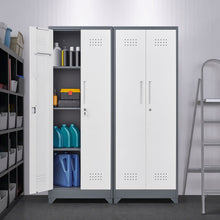 Load image into Gallery viewer, Lockers With Locking Doors, Adjustable Shelves, High Broom Tool Storage Cabinet