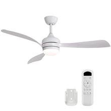Load image into Gallery viewer, Ceiling Fan With 3 Blades, Remote Control, Reversible DC Motor, Noiseless Operation, 3 Downrods