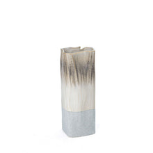 Load image into Gallery viewer, Block Square Table Vase (576766) - Brown / Light Blue / Off White