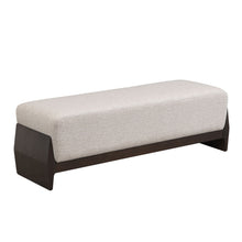 Load image into Gallery viewer, Bench With Thick Soft Cushions For 3 People - Brown / Beige