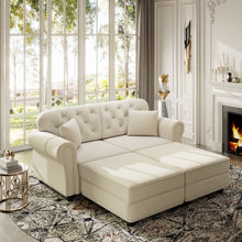 Load image into Gallery viewer, Upholstered Sofa Set With Nailhead Trim And Rolled Armrests, Includes Pillows