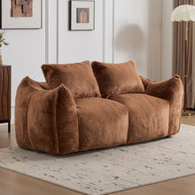 Load image into Gallery viewer, Giant Bean Bag Couch, Ultra Soft Fluffy Loveseat For Living Room