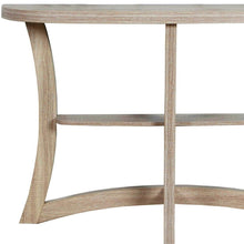 Load image into Gallery viewer, Half Moon Three Leg Console Table With Shelves - Taupe