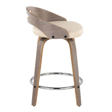 Load image into Gallery viewer, Cassis - Mid Century Modern Fixed Height Counter Stool With Swivel With Round Footrest (Set of 2)