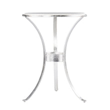 Load image into Gallery viewer, Marble Curvy Round End Table - Silver