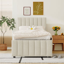 Load image into Gallery viewer, Upholstered Design Platform Bed With Trundle
