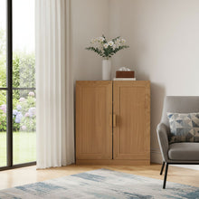 Load image into Gallery viewer, Corner Accent Cabinet With Two Doors (Set of 2) - Natural