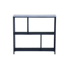 Load image into Gallery viewer, Three Tier Geometric Bookcase - Black / White