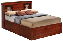 Load image into Gallery viewer, Traditional Style Bookcase Storage Bed