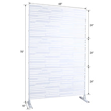 Load image into Gallery viewer, Outdoor & Indoor Freestanding Metal Privacy Screen