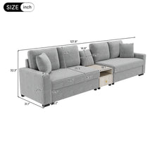 Load image into Gallery viewer, Modular Sofa Couch With Storage Armrest And Center Console