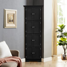 Load image into Gallery viewer, Tall Storage Cabinet With Doors And 4 Shelves For Living Room, Kitchen, Office, Bedroom, Bathroom, Modern