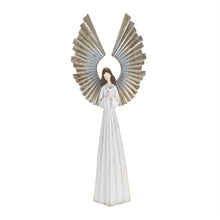 Load image into Gallery viewer, Poly Angel Christmas Tabletop Sculpture (633809) - White / Gold