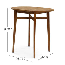 Load image into Gallery viewer, Outdoor Acacia Wood Bar Table With Slat Top