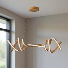 Load image into Gallery viewer, Two Light Metal LED Dimmable Smart Enabled Chandelier - Brown