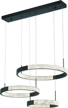 Load image into Gallery viewer, Candle Style Metal 3 Light LED Dimmable Chandelier - Black