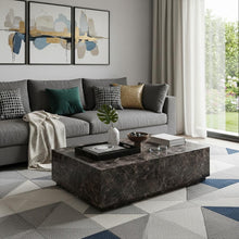Load image into Gallery viewer, Genuine Marble Block Coffee Table - Brown