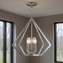 Load image into Gallery viewer, 20" Five Light Dimmable Chandelier With Shades - Silver