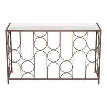 Load image into Gallery viewer, Mirrored Glass Frame Console Table - Bronze