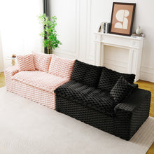Load image into Gallery viewer, Multifunctional Sofa Pink Black, Fits 4 People