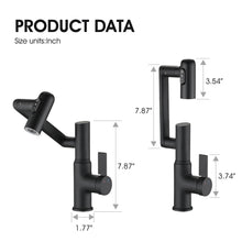 Load image into Gallery viewer, Bathroom Sink Faucet With Spray Function And Temperature Display, Anti Skid Switch, 360 Degree Rotary