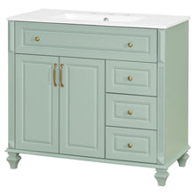 Load image into Gallery viewer, Modern Bathroom Vanity With Sink, 3 Drawers & 2 Doors