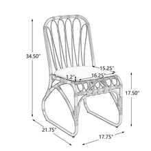 Load image into Gallery viewer, Outdoor Wicker Dining Chairs With Washable Cushion (Set of 2)