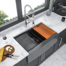 Load image into Gallery viewer, Farmhouse Kitchen Sink Workstation, Apron Front